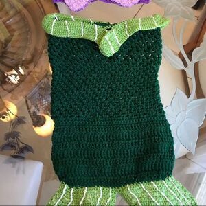 Childs crochet Ariel Costume Sz 3-4 T New